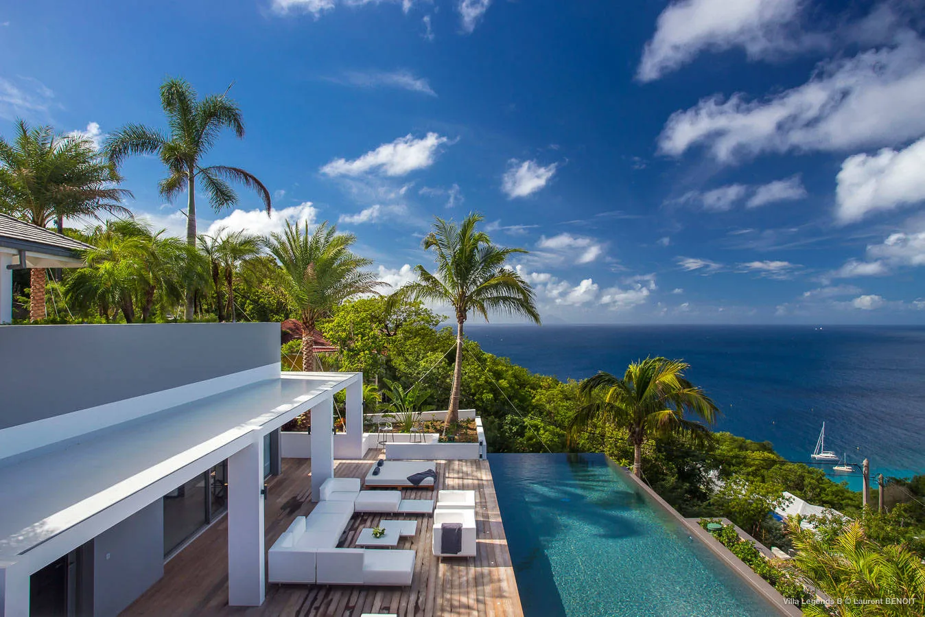 Luxury villa rental in Lurin, St Barth with ocean view