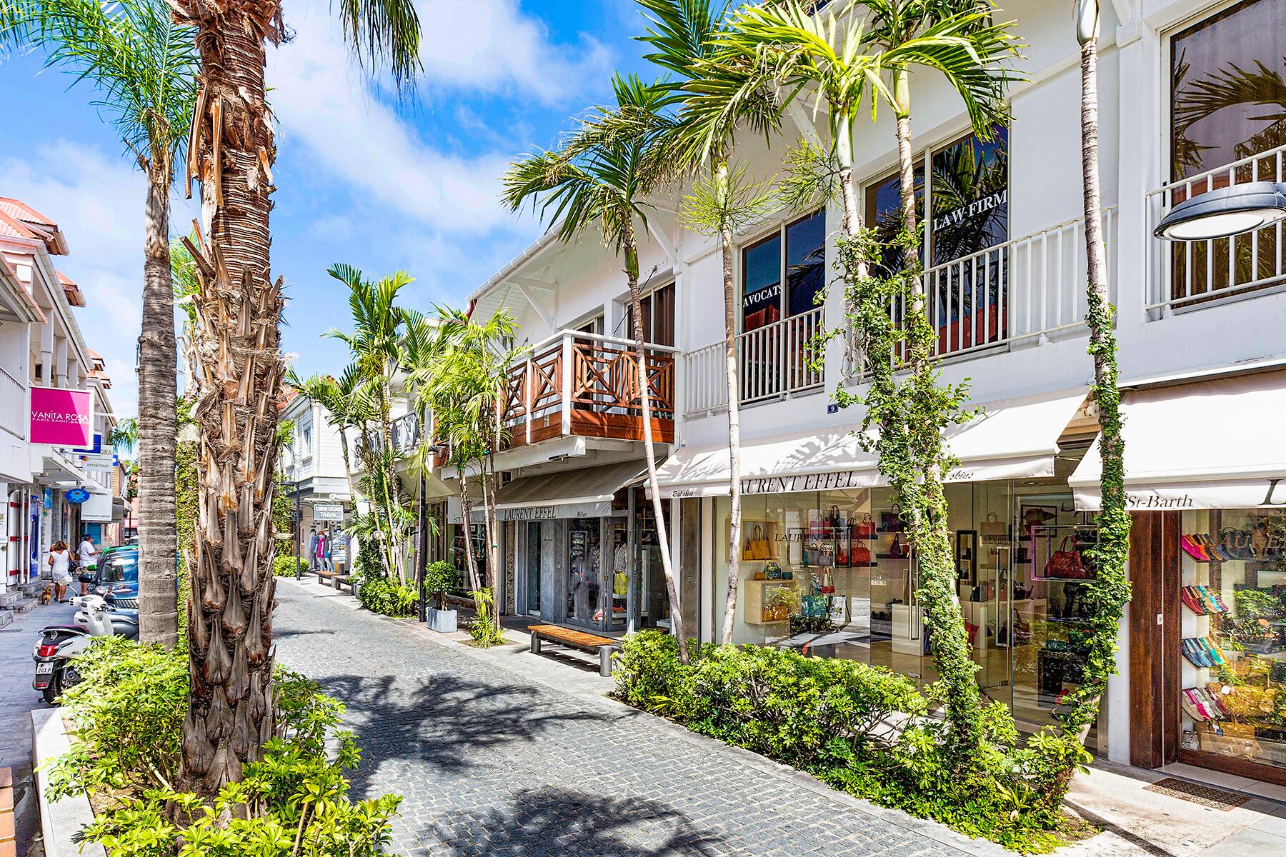 Downtown Gustavia, the capital of St Barth
