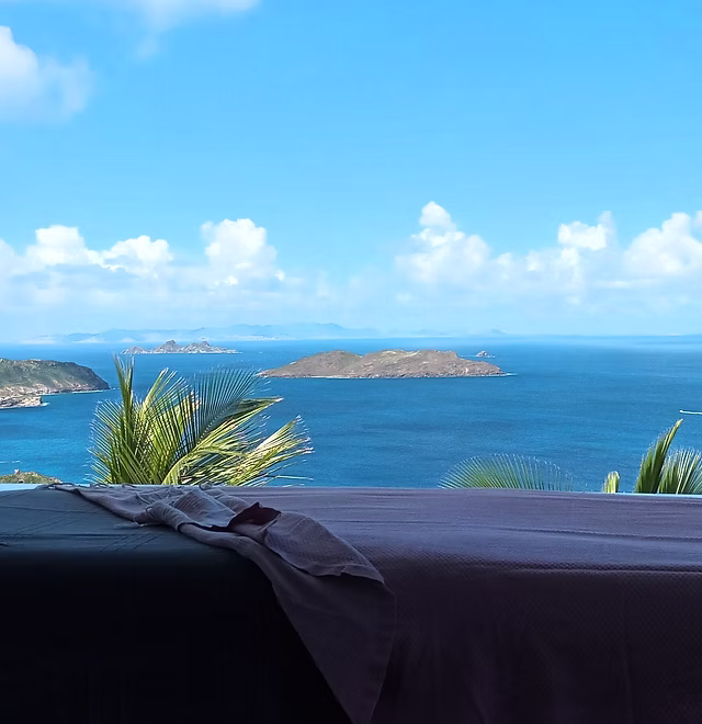 In-villa spa massage treatment in St Barth