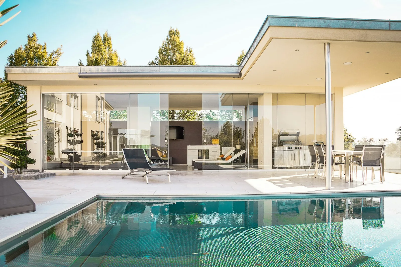 St Barth villa with pool